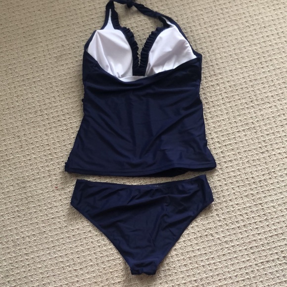 NWOT Blue Tankini Swimsuit - Picture 4 of 5